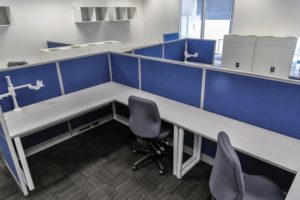 Office Screen Dividers, Office Desks, C.Me Monitor Arms, S4 Steel Cabinets, Office Fitout